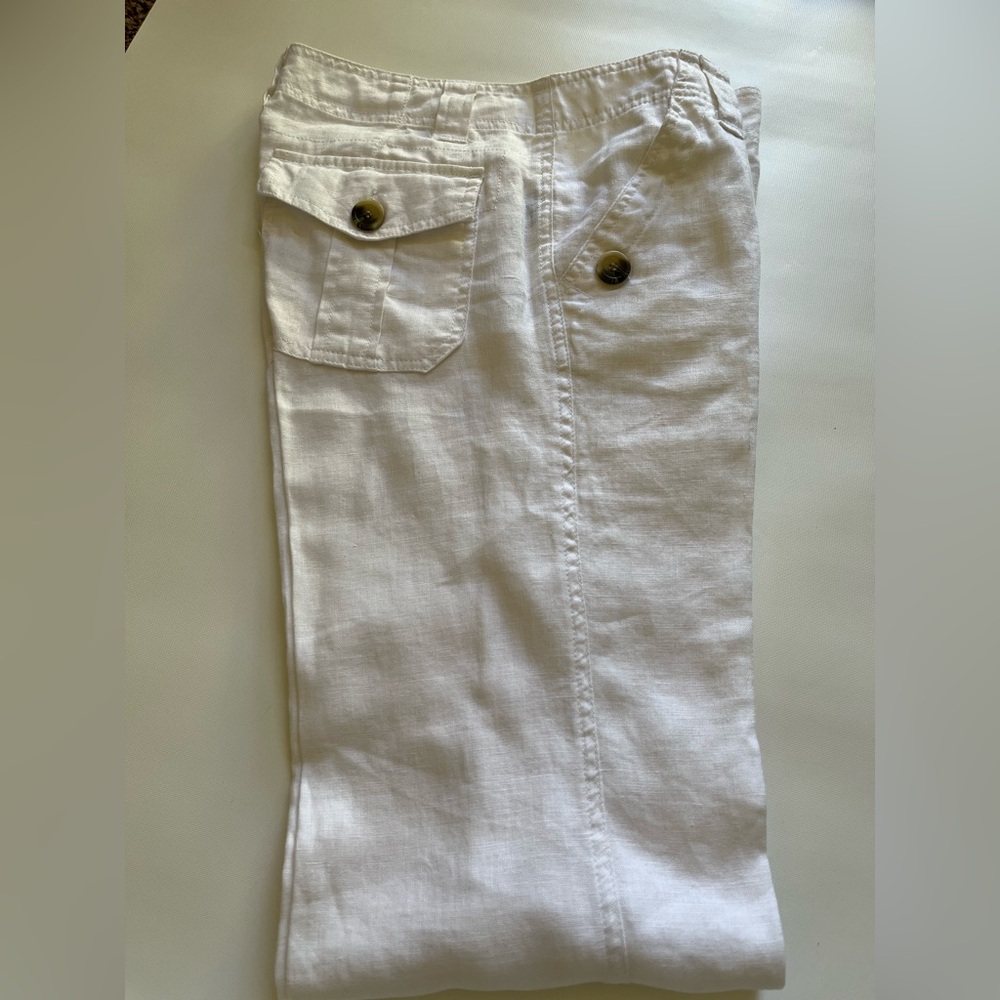 Ganni white Linen Trousers - Picture 8 of 8